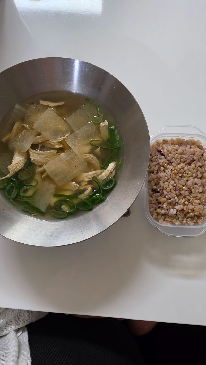 저녁 식단 사진
