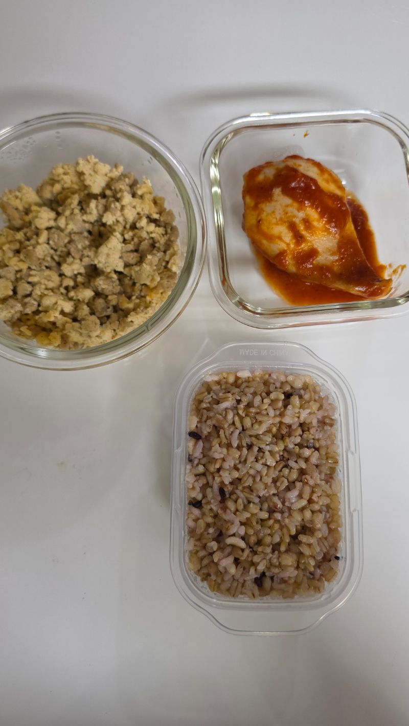 저녁 식단 사진