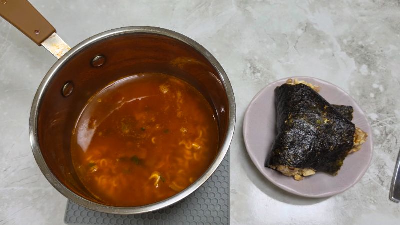 저녁 식단 사진