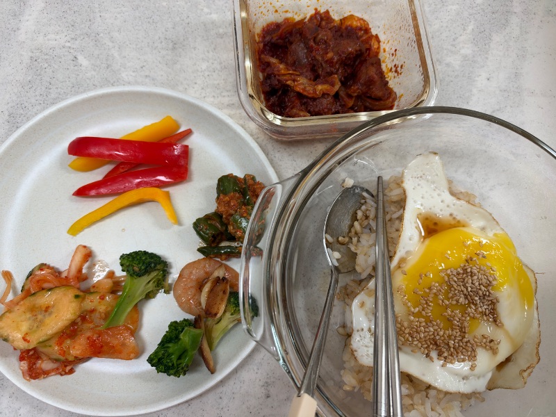 점심 식단 사진