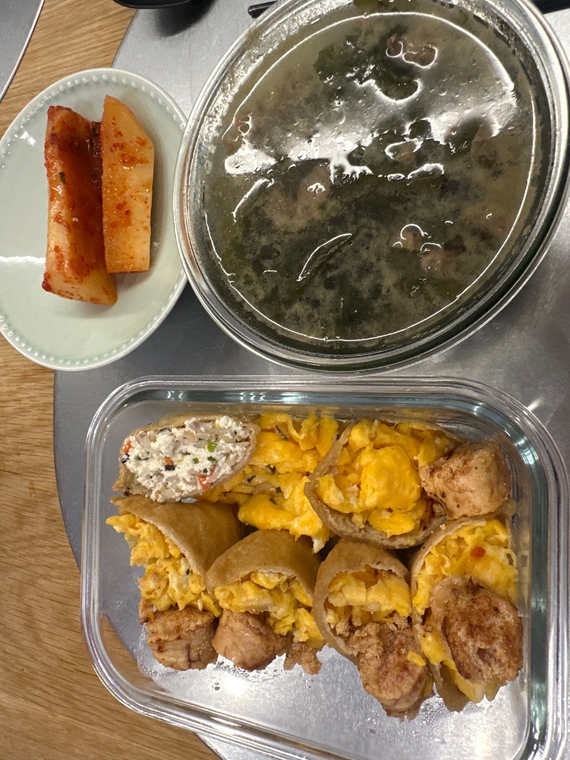 저녁 식단 사진