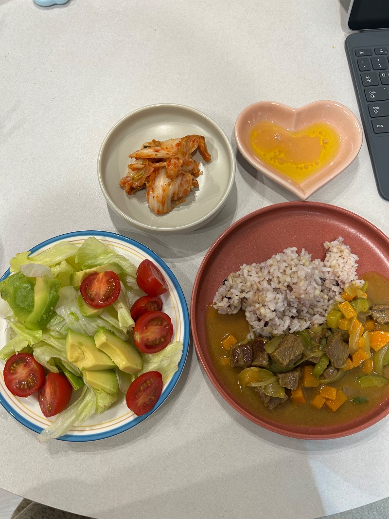 저녁 식단 사진