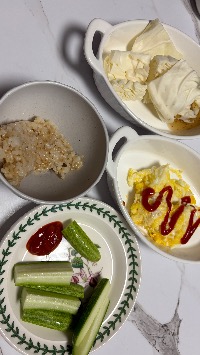 산모가 올린 식단 사진