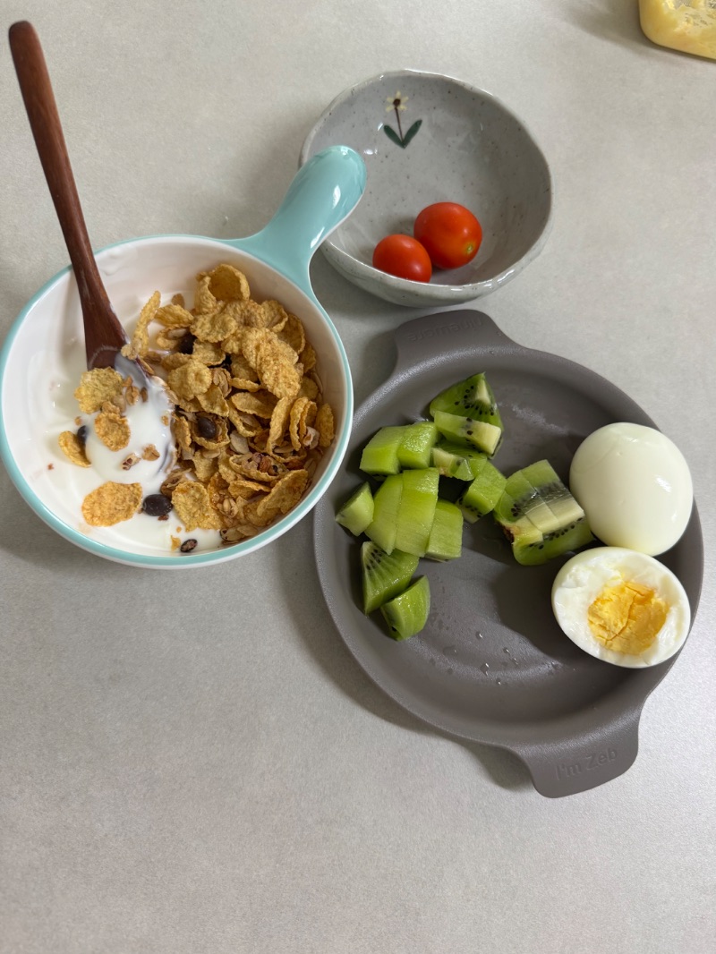아침 식단 사진