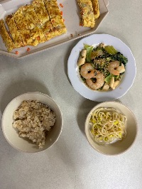 산모가 올린 식단 사진