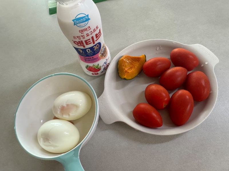 아침 식단 사진
